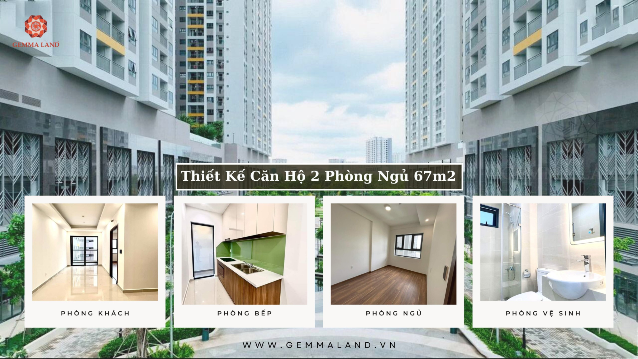 Thiết kế căn hộ 2 phòng ngủ thường và giá mua bán thuê Q7 SaiGon Riverside Complex