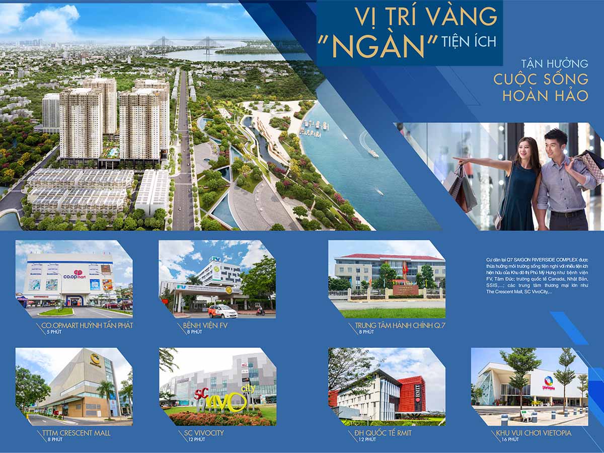 Tiện ích khu vực xung quanh của dự án Q7 Saigon Riverside Complex