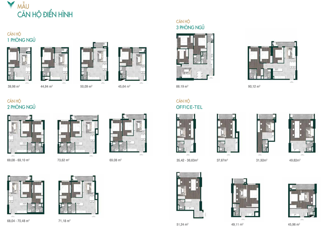 Mẫu căn hộ điển hình của dự án Lavita Thuận An