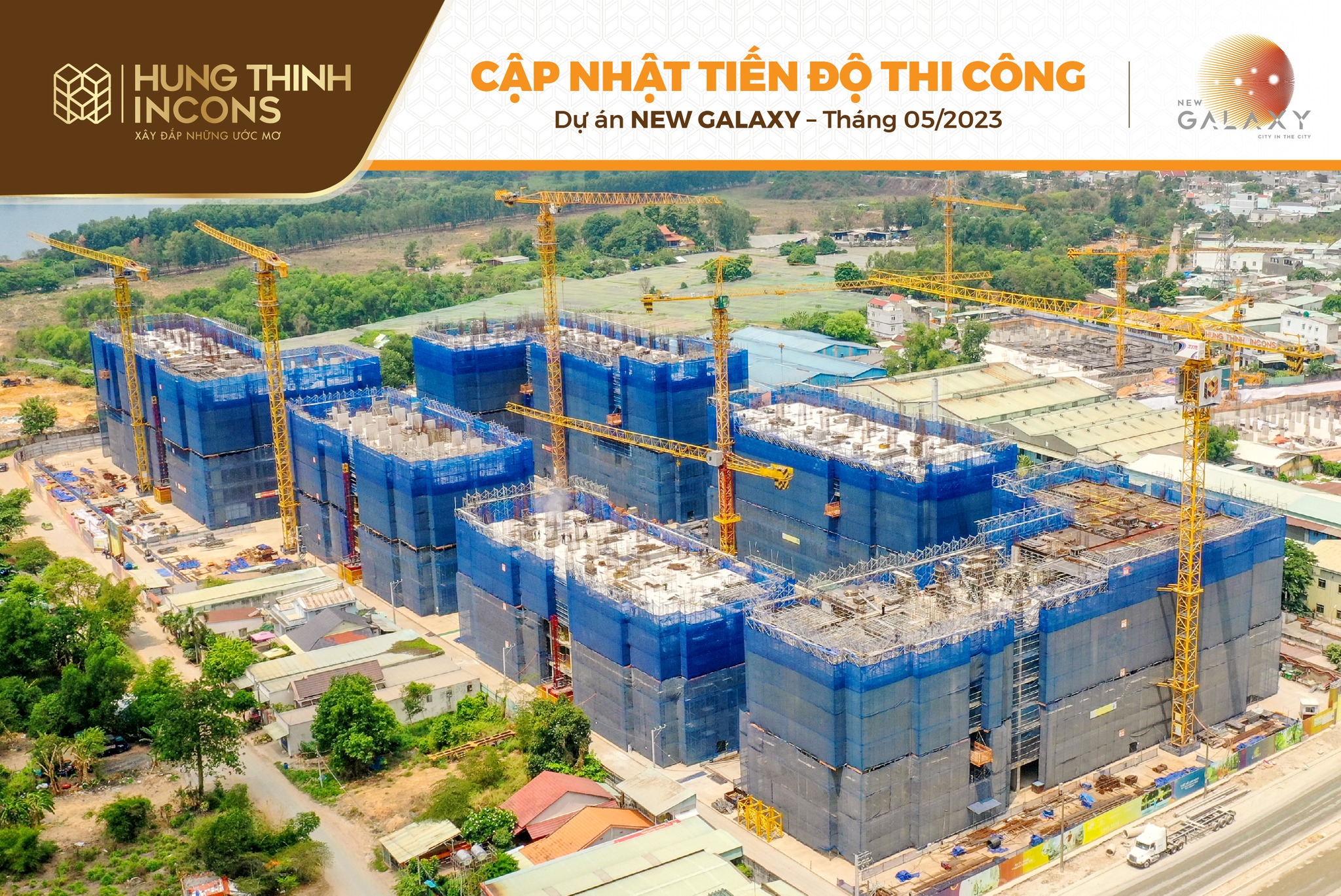 Tiến độ New Galaxy Bình Dương hình tổng thể dự án