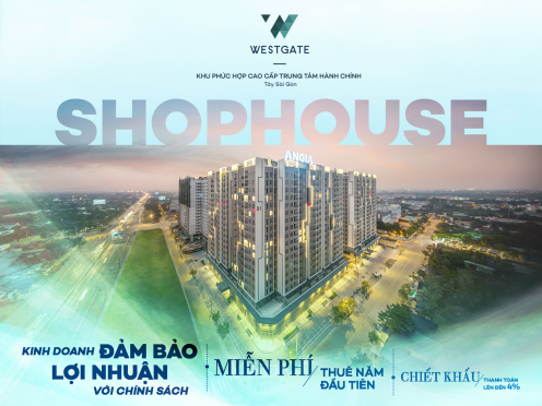 Shop house dự án căn hộ Westgate Bình Chánh do Gemma Land