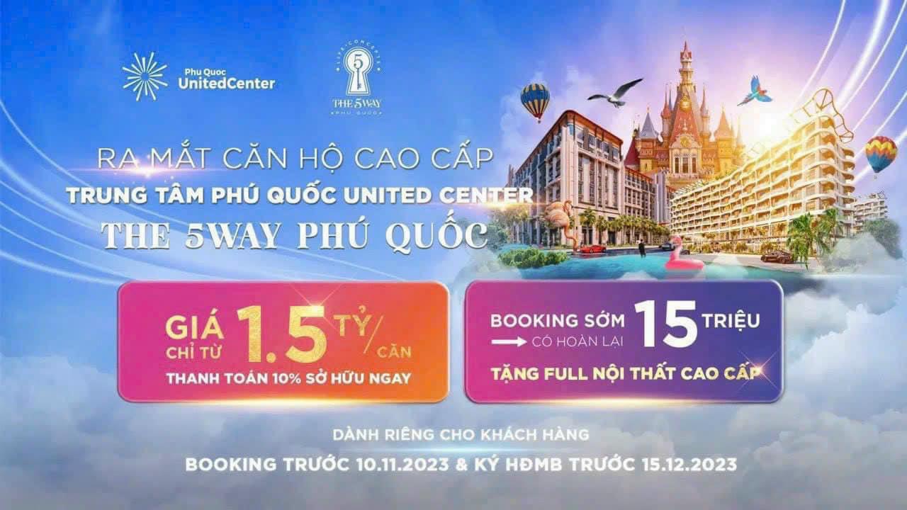 Booking và đặt chỗ dự án The 5Way Phú Quốc tại Gemma Land