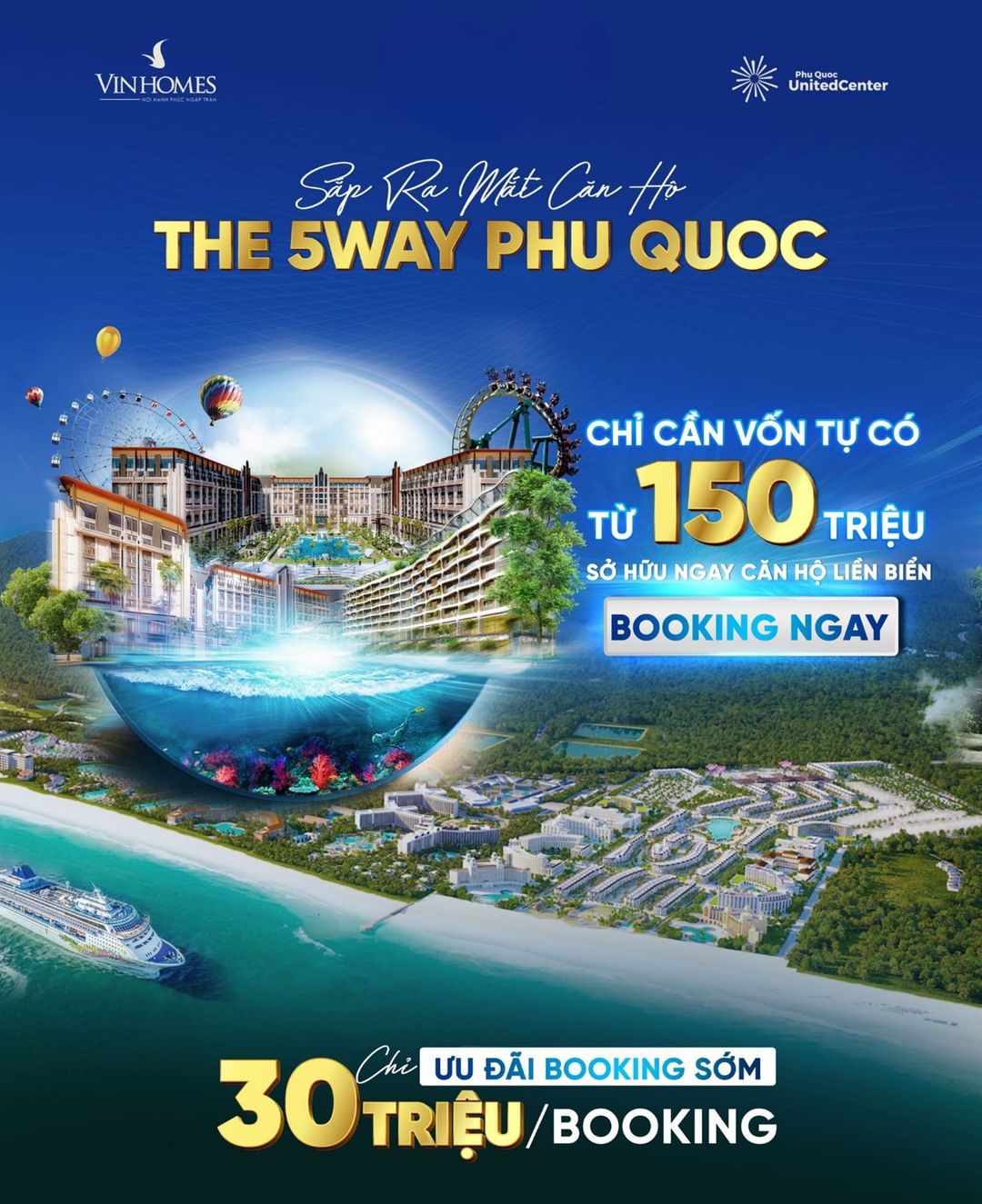 Đặt chỗ căn hộ The 5Way Phú Quốc