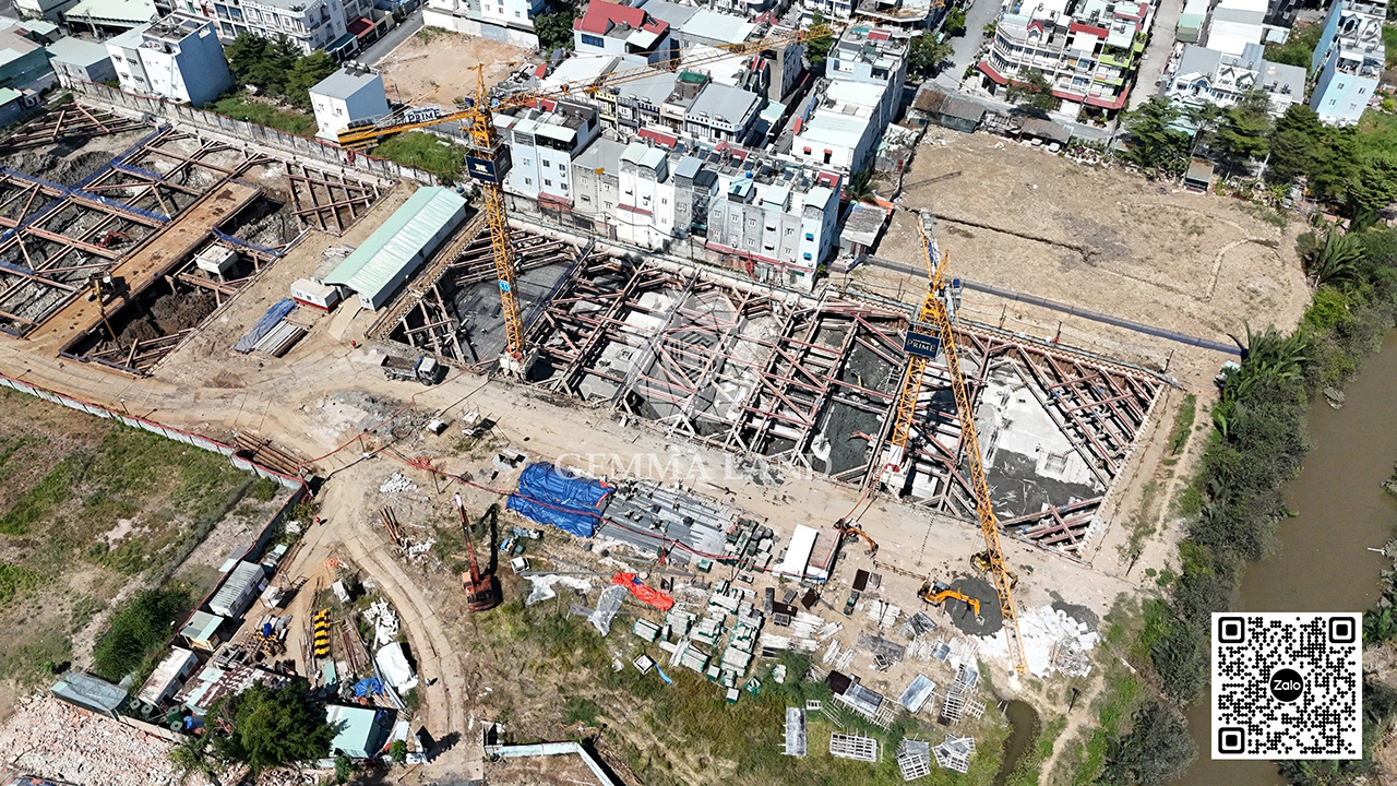 Tiến độ xây dựng Khai Hoan Prime tháng 01/2024