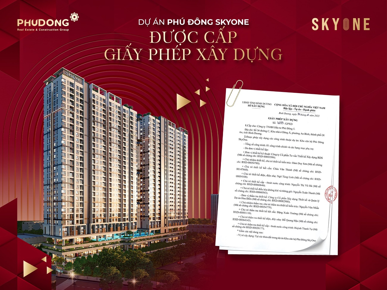 Pháp lý dự án căn hộ chung cư Phú Đông Sky One Dĩ An Đường Vũng Thiện chủ đầu tư Phú Đông Group