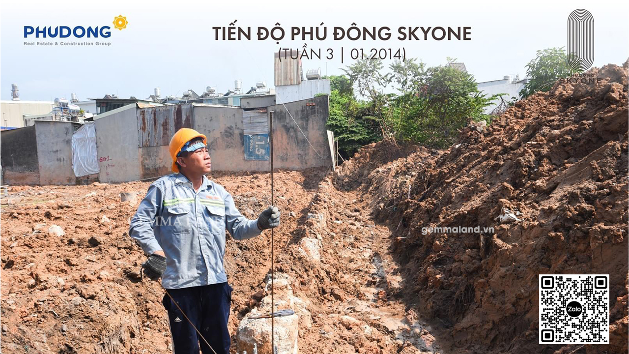 Tiến độ xây dựng Phú Đông SkyOne tháng 01.2024