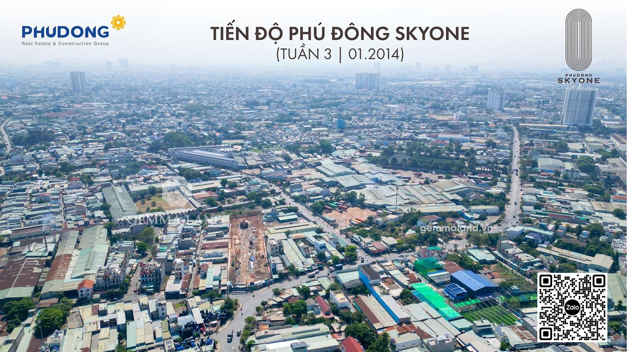 Tiến độ xây dựng Phú Đông SkyOne tháng 01.2024